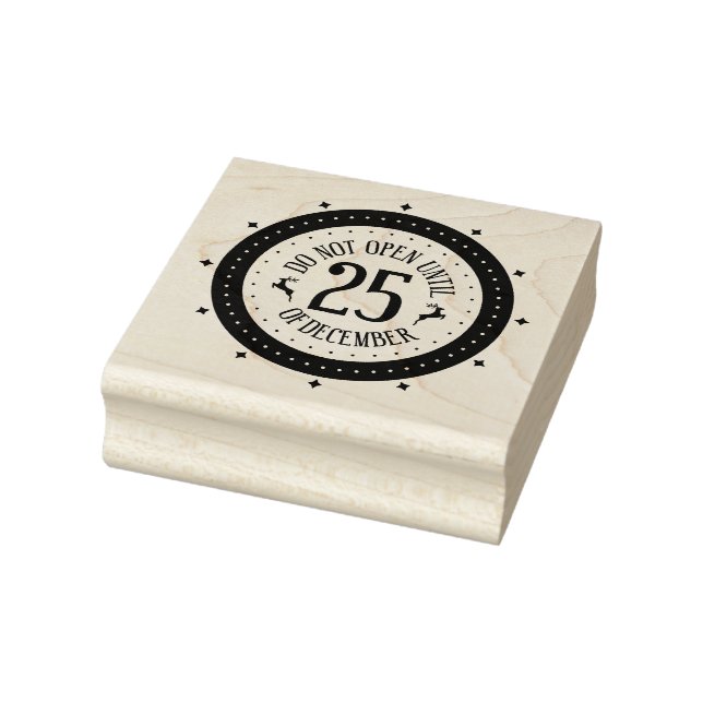 Do not open until Dec 25th Rubber Stamp (Stamp)