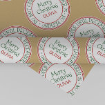 Do Not Open Until December 25 Christmas Wrapping Paper<br><div class="desc">This "do not open until December 25" christmas wrapping paper is perfect for a kids holiday gift. The design features a postmark seal with the words "do not open until December 25 - no peeking" in a festive green font. Personalise the gift wrap with your child's name.</div>