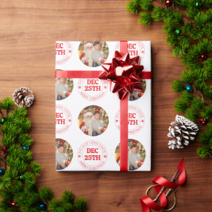 Do Not Open Until December 25th Photo Christmas Wrapping Paper
