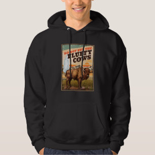 Do Not Pet The Fluffy Cows Bison Hoodie