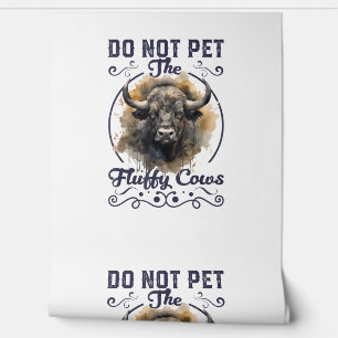 Do Not Pet The Fluffy Cows Bison Yellowstone Park  Wallpaper