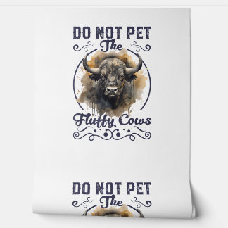 Do Not Pet The Fluffy Cows Bison Yellowstone Park  Wallpaper