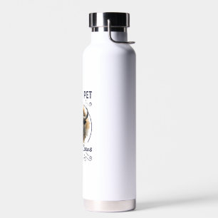 Do Not Pet The Fluffy Cows Bison Yellowstone Park  Water Bottle