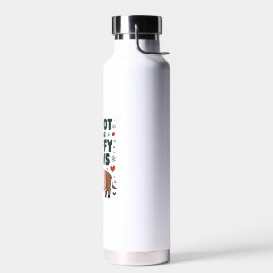 Do Not Pet The Fluffy Cows For Christmas Apparel O Water Bottle