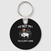 Highland Cow Farm Animal Keychain Cartoon Chibi Art Glitter 