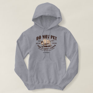 Do Not Pet the Fluffy Cows Yellowstone Bison Funny Hoodie