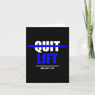 Do Not Quit Lifting Lift Fitness Gym Bodybuilding  Card