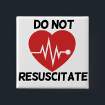 Do not resuscitate 15 cm square badge<br><div class="desc">Do not resuscitate</div>
