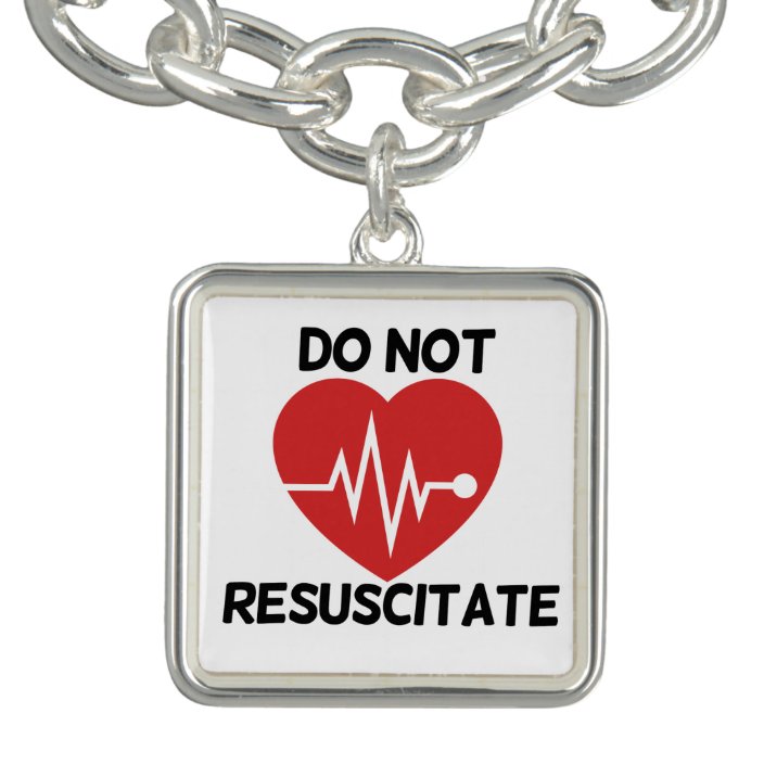 Do not resuscitate bracelet Zazzle.co.uk