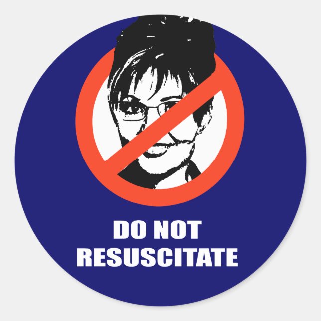 Do Not Resuscitate Classic Round Sticker (Front)