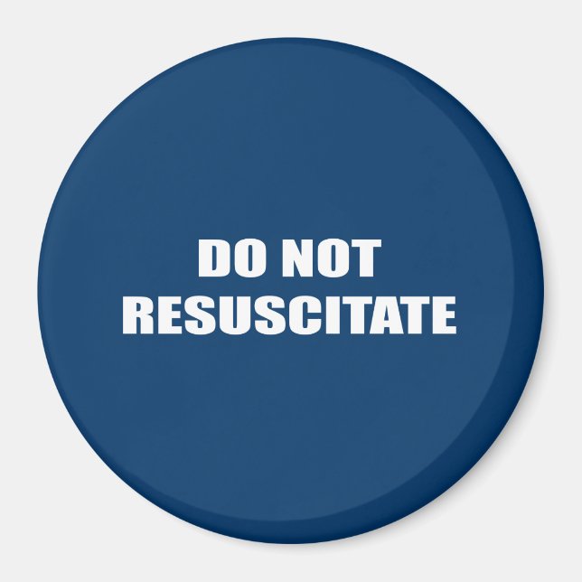 Do Not Resuscitate Magnet (Front)