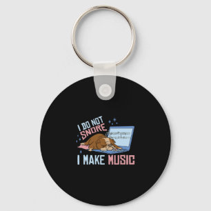 Do Not Snore I Make Music Bulldog Sleeping Nape Ti Key Ring