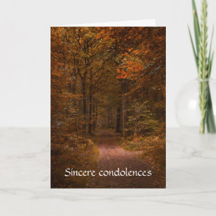 Do Not Stand at My Grave and Weep Condolence Card