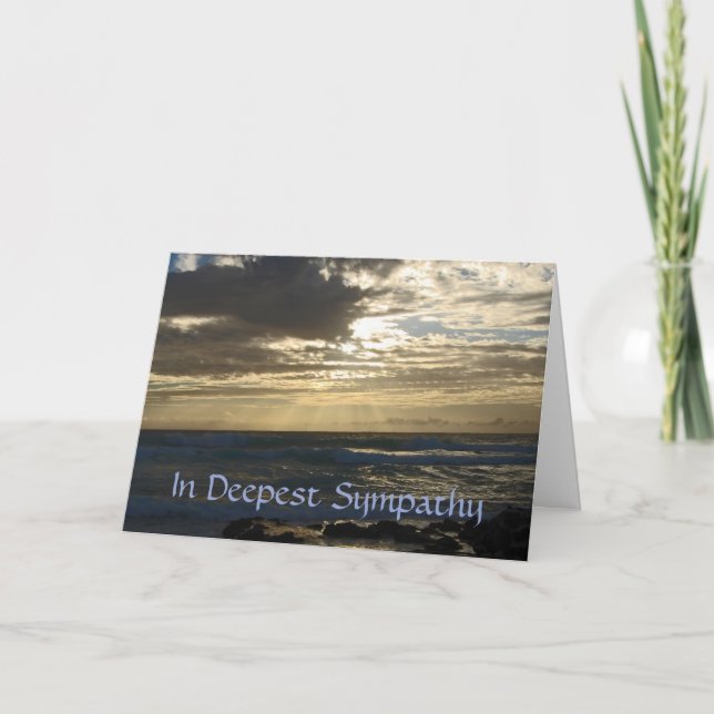 Do Not Stand at My Grave and Weep, In Sympathy Card (Front)