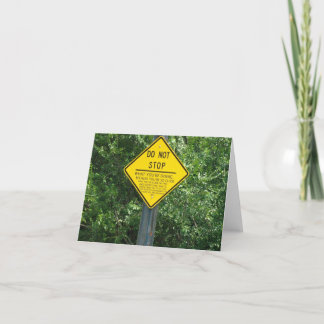 DO NOT STOP Notecards