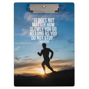 DO NOT STOP. Running Marathon Workout Motivational Clipboard