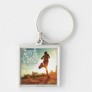DO NOT STOP. Running Marathon Workout Motivational Key Ring