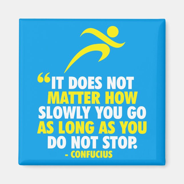 DO NOT STOP. Running Marathon Workout Motivational Magnet (Front)