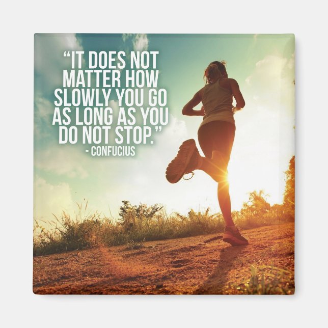 DO NOT STOP. Running Marathon Workout Motivational Magnet (Front)