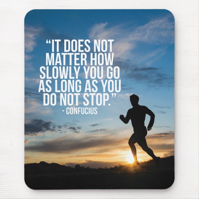 DO NOT STOP. Running Marathon Workout Motivational Mouse Mat (Front)