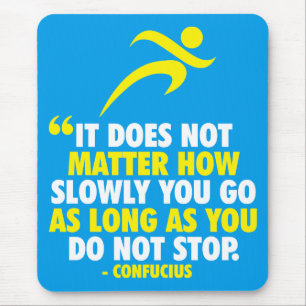 DO NOT STOP. Running Marathon Workout Motivational Mouse Mat