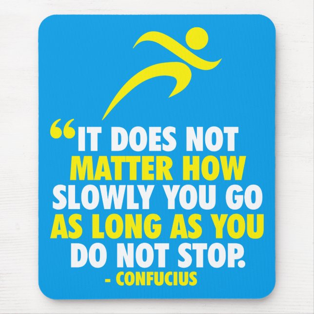 DO NOT STOP. Running Marathon Workout Motivational Mouse Mat (Front)