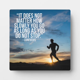 DO NOT STOP. Running Marathon Workout Motivational Plaque
