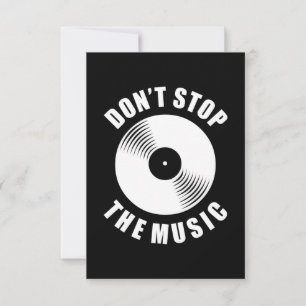 Do Not Stop The Music RSVP Card