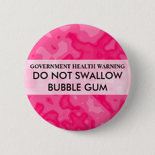 DO NOT SWALLOW 6 CM ROUND BADGE