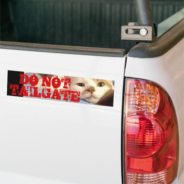 Do Not Tailgate - I'm Watching You Bumper Sticker (On Truck)