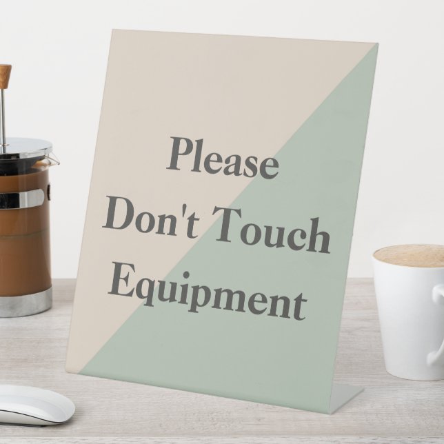 Do Not Touch Equipment Professional Boundary Pedestal Sign (In SItu)