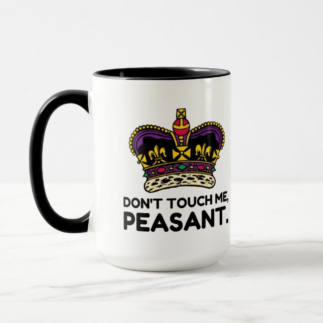 Do Not Touch Me Peasant Mug (Left)