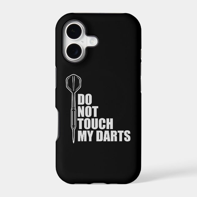 Do Not Touch My Darts Warning Dart Player Humor (Back)