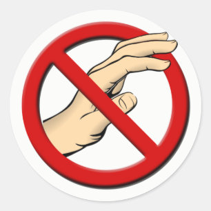 Do Not Touch Round Sticker