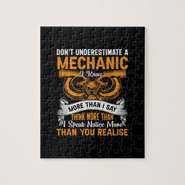Do Not Underestimate Mechanic Jigsaw Puzzle (Vertical)