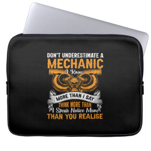 Do Not Underestimate Mechanic Laptop Sleeve