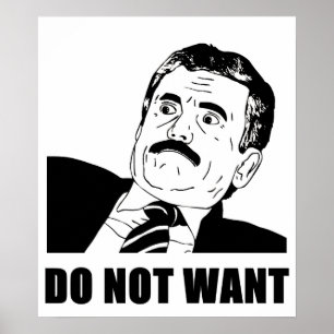 Do Not Want Massimo Does Not Want Poster