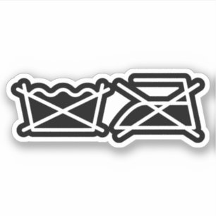DO NOT WASH! DO NOT IRON! STICKER