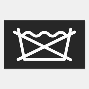 DO NOT WASH! RECTANGULAR STICKER