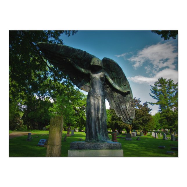 "Do not weep for me, for I am free." Photo Print (Front)