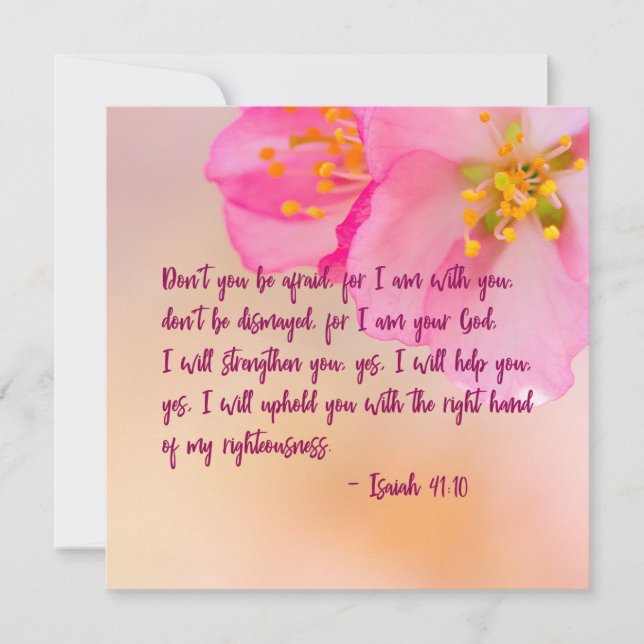 Do Not You Be Afraid Christian Floral (Front)