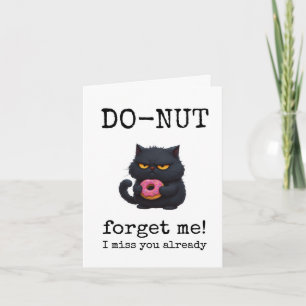 Do-Nut Forget Me, Goodbye, Leaving, Funny Farewell Card