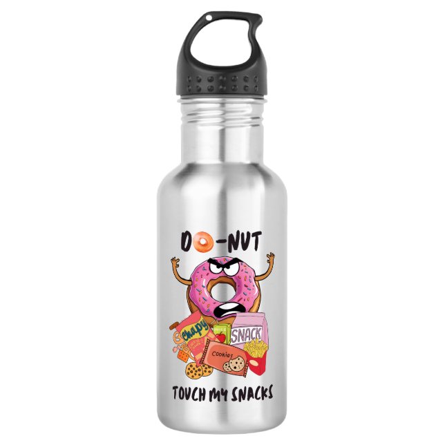 Do-nut touch my snacks 532 ml water bottle (Front)