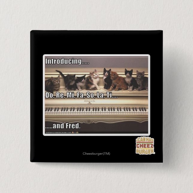 Do, Re, Mi, Fa, So, La, Ti, Fred 15 Cm Square Badge (Front)