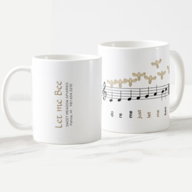 Do Re Mi Just Let Me Bee Beekeeper's Mug with bees (Creator Uploaded)