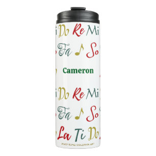 Do Re Mi  Nostalgic Personalised Musical Theatre Thermal Tumbler