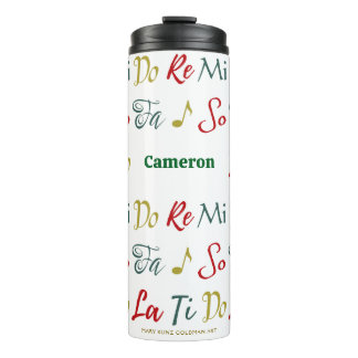 Do Re Mi  Nostalgic Personalised Musical Theatre Thermal Tumbler