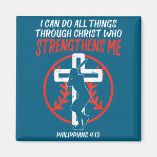 Do Shirt Can All Things Baseball Religious Magnet