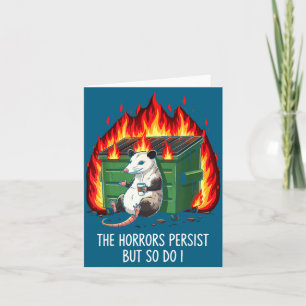 Do Shirt Horrors Persist So Possum Meme Card