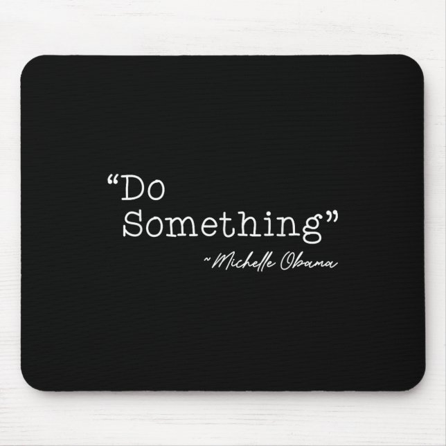 Do Soing Michelle Obama - Uni-adults, Black, Small Mouse Mat (Front)